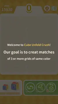 Cube Unfold Crush Screen Shot 2