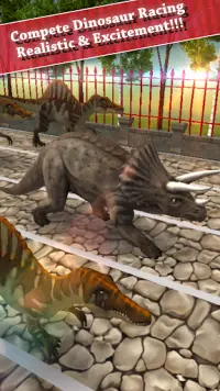 تريسيراتوبس محاكي ديناصور الحيوانات الأليفة سباق Screen Shot 0