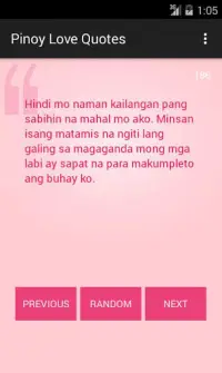 Pinoy Love Quotes Screen Shot 0