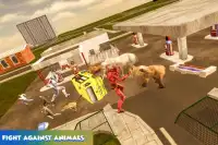 Iron Robot Hero VS Jungle Animals Screen Shot 3