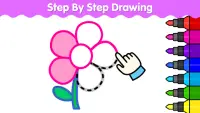 어린이용 색칠 공부 게임 - 그림 그리고 색칠 공부책 Screen Shot 1
