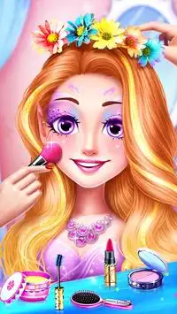 Rainbow Princess & Unicorn Makeup - Fashion Trip Screen Shot 0