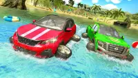 Water Surfer Jeep Cars Race on Miami Beach Screen Shot 0