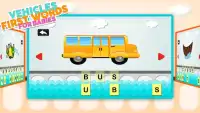 Vehicles First Word For Babies Screen Shot 2