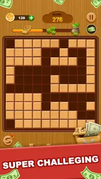 Woody Block Puzzle - free cube block game Screen Shot 0
