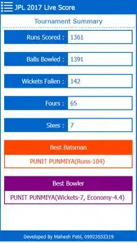 Smart Cricket Live Score Screen Shot 4