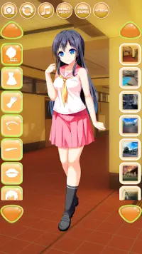 Anime School Girl Makeover Screen Shot 0