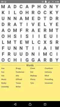 Word Search Puzzle 2016 Screen Shot 1