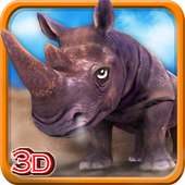 Злой Rhino Simulator 3D