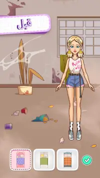 دمية ورقية DIY: ماكياج واللباس Screen Shot 5