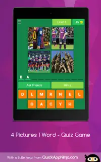 4 Pictures 1 Word - Quiz Game Screen Shot 14