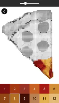 Color by Number French Fries Pixel Art Screen Shot 2