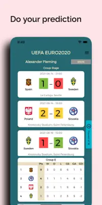 The EURO 2020 sweepstake Screen Shot 2