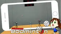 Stick figure badminton: Stickman 2 players y8 Screen Shot 2