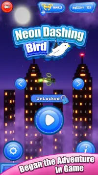 Neon Dashing Bird Screen Shot 0