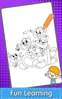 Dawrin's and Gambulll coloring book Screen Shot 3
