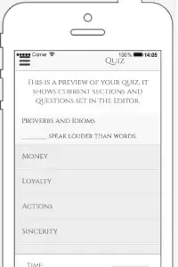Proverbs & Idioms Quiz for Up Trend Game Screen Shot 1