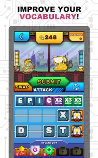 Mighty Alpha Droid - Action Word Game Screen Shot 0