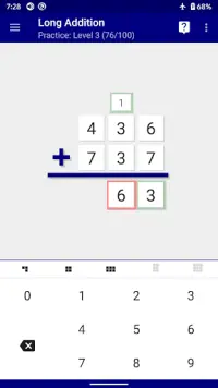 Long Addition Screen Shot 1