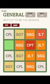 To Be General 2048 Screen Shot 3