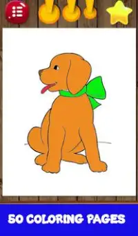Puppy dog coloring - Cute puppies draw & paint Screen Shot 3