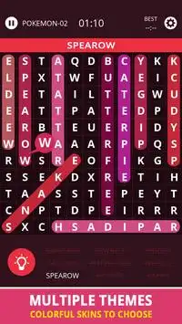 Word Search Topic For Pokemon Screen Shot 2