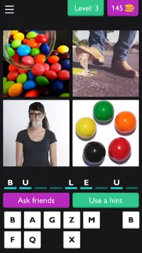 😄4 Pics 9 Letter Word: Puzzle👍👍 Screen Shot 1