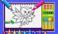 Coloring For Pj Masks - Colouring Book Screen Shot 2