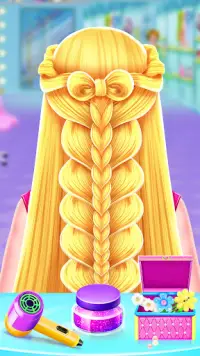 Braided Hair Salon Girls Games Screen Shot 0