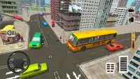 Вождение автобусов средней школы 2017: Fun Bus Gam Screen Shot 8