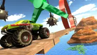 미친 몬스터 트럭 스턴트 3D : 스턴트 레이싱 게임 Screen Shot 4