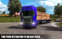 यूरो कार्गो ट्रक सिमुलेशन 3 डी ट्रक चालक सिम Screen Shot 1
