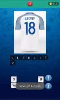 England Squad Euro 2016 Quiz Screen Shot 2