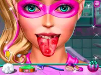 Super Puppe Zungenarzt Spiele  Crazy Tongue Doctor Screen Shot 0