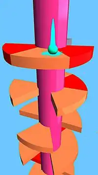 helix melompat bounce ball tower 3D Screen Shot 3
