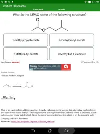 Organic Chemistry Flashcards Screen Shot 8
