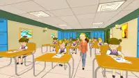 Çöp Adam Liseli Kız - Okul Simülatörü Oyunları Screen Shot 1
