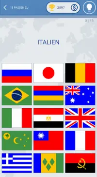 Das Flaggen der Welt - Quiz Screen Shot 6