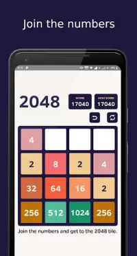 2048 Tile Game Screen Shot 0