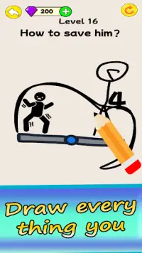 Stickman Rush- Draw Line Screen Shot 2