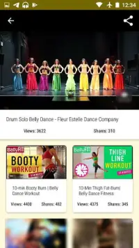 tutorial di danza del ventre - fitness Screen Shot 2