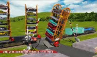 Robot Araba dönüşüm Tren taşıma Akıllı Vinç Oyun Screen Shot 8