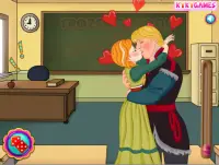 ICE PRINCESS SCHOOL KISS - Kiss games for girls Screen Shot 2