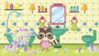 Candy Raccoon: Jeu d'enfants Screen Shot 1