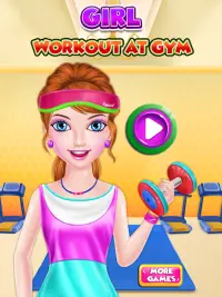 Girl Workout at Gym Screen Shot 5