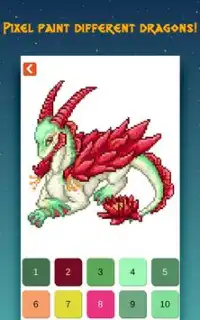 Dragon Pixels Art – Dragon Color By Number Screen Shot 1