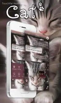 Tema de teclado gratuito Cats Screen Shot 0