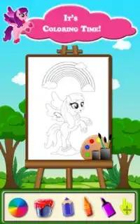 Baby Pony Kids Coloring Book Screen Shot 4