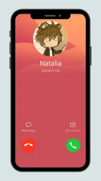 Talking Gasha Life - Fake Call Screen Shot 1