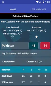 Cricket Live Line Screen Shot 0